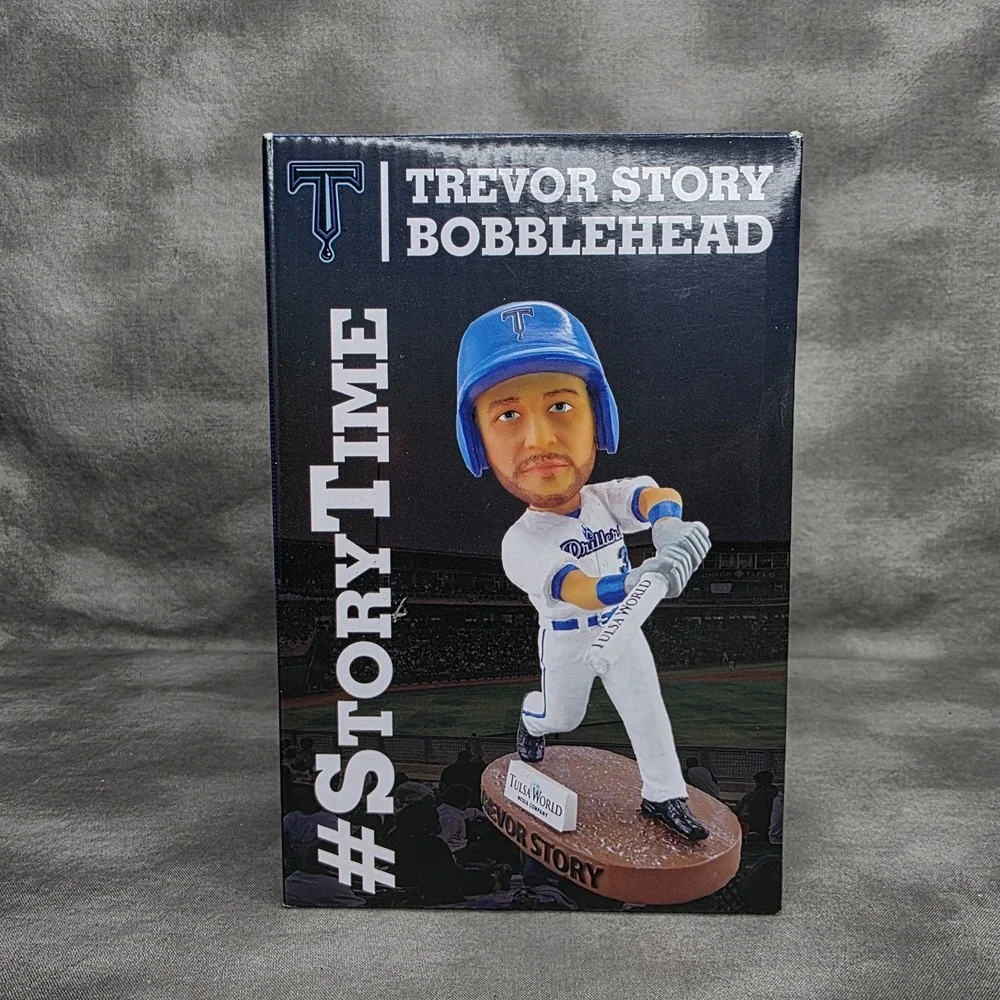 Trevor Story Bobblehead 2017 Tulsa Drillers 'Story Time' Tulsa World Baseball
